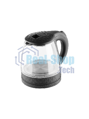 Чайник электрический Homestar HS-1053 1.2л. стекло, пластик, черный