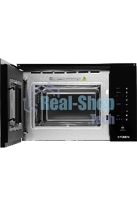 Микроволновая печь встраиваемая Hyundai HBW 2560 BG черный, 25 л, 900 Вт, переключатели - сенсор