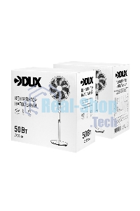 Вентилятор напольный DUX 7 лопастей, д/у управление, 50Вт белый 60-0221