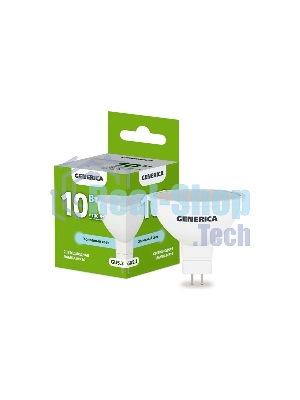 Лампа светодиодная GENERICA LL-MR16-10-230-65-GU5-G MR16 10 Вт софит 6500К GU5.3 230В