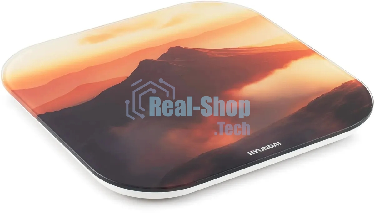 Весы напольные электронные Hyundai H-BS03981 макс.180кг оранжевый