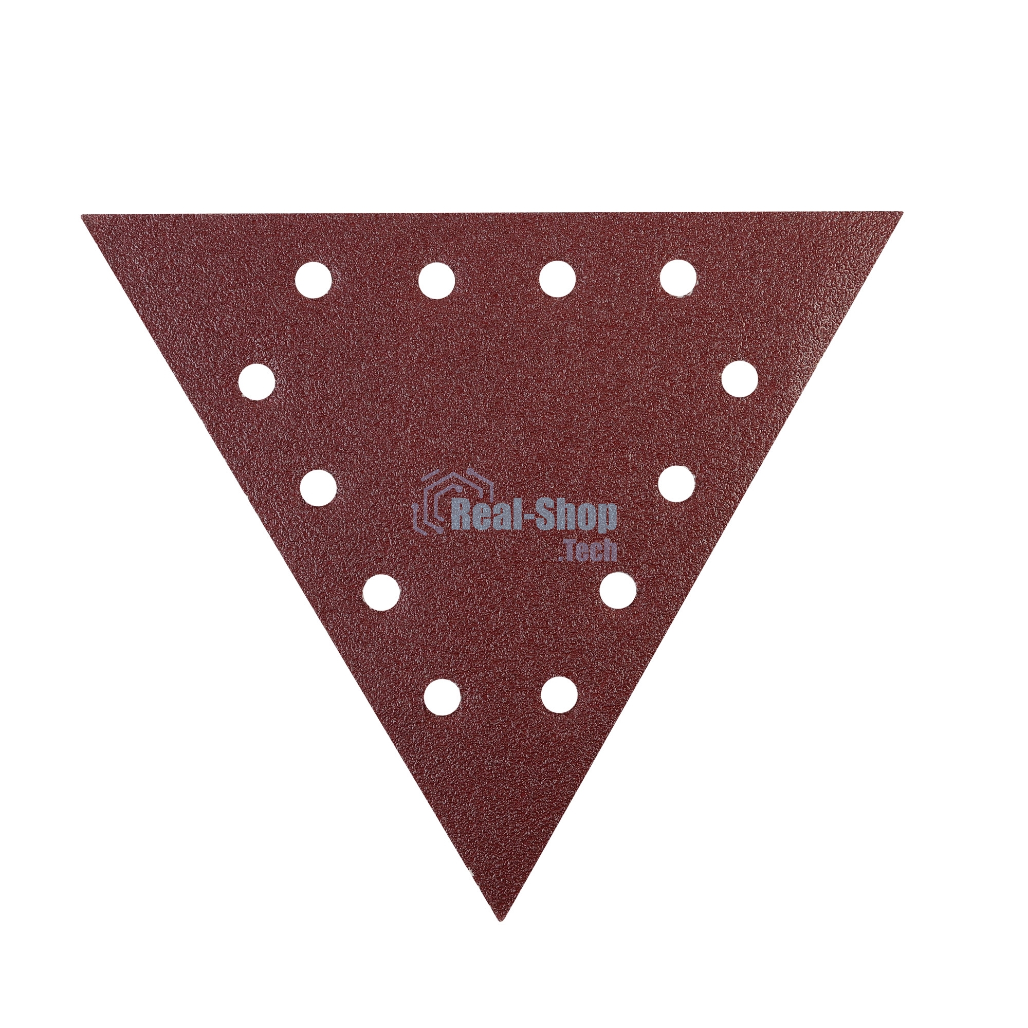 Треугольник шлифовальный PATRIOT на липучке, 285мм, 12 отверстий, Р40, 10 шт