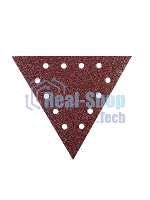 Треугольник шлифовальный PATRIOT на липучке, 285мм, 12 отверстий, Р40, 10 шт