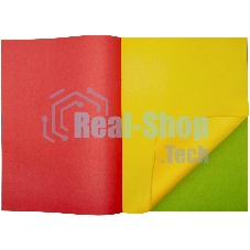 Бумага цветная Silwerhof ассорти двустор. 16л. 8цв. A4 Пони 50г/м2 2диз. обл.бум.офсет скрепка (упак.:50шт)