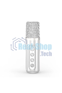 Переносная караоке система TRS2403 iconBIT K902W Колонка 10Вт, 2 микрофона Bluetooth, световые эффекты, аккумулятор в колонке 3000mAh и микрофонах, 22.3*9.6*15.7CM, белый