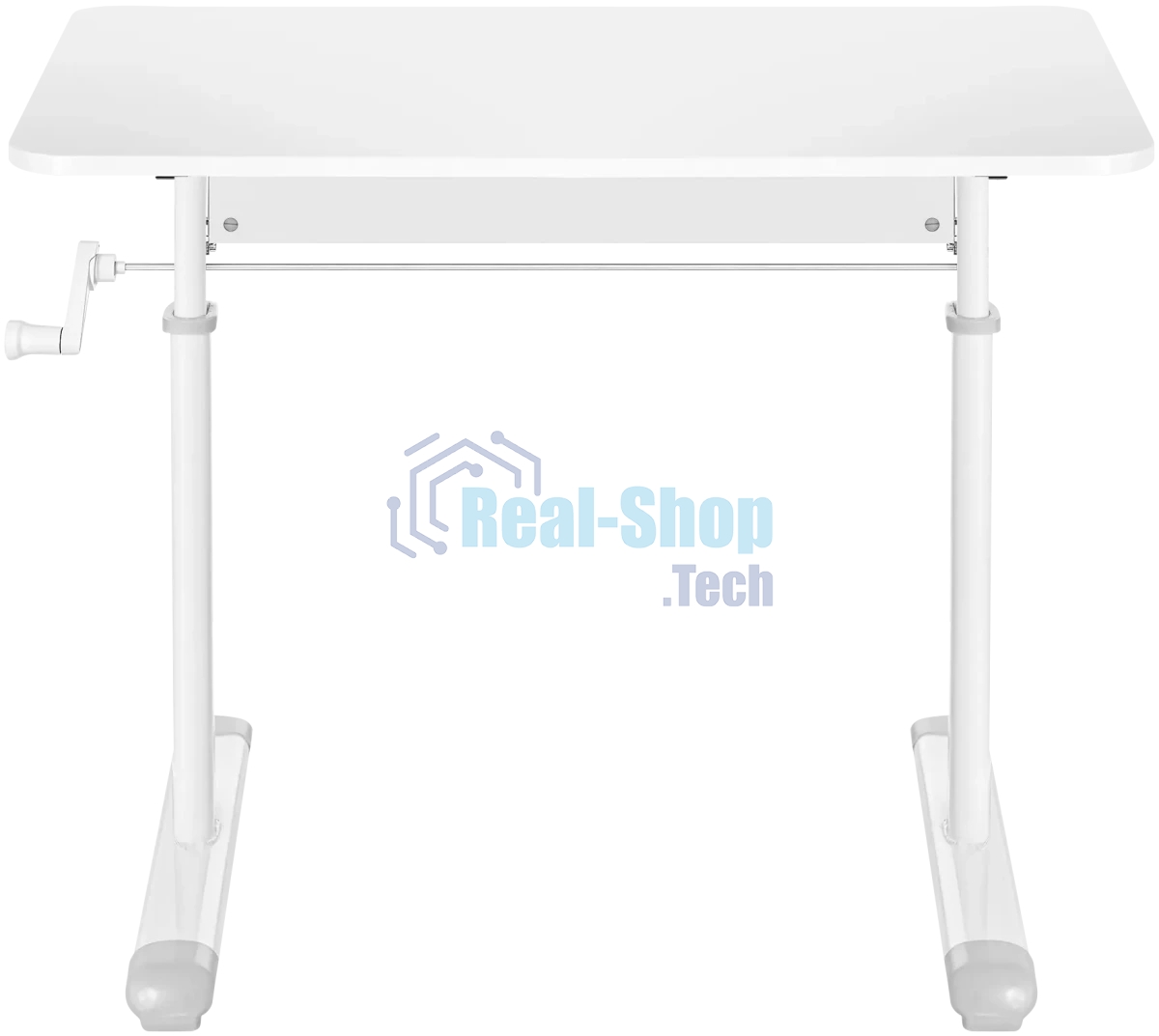Стол офисный Defender Legend белый, 80x60 см, в63-86 см, ручной.