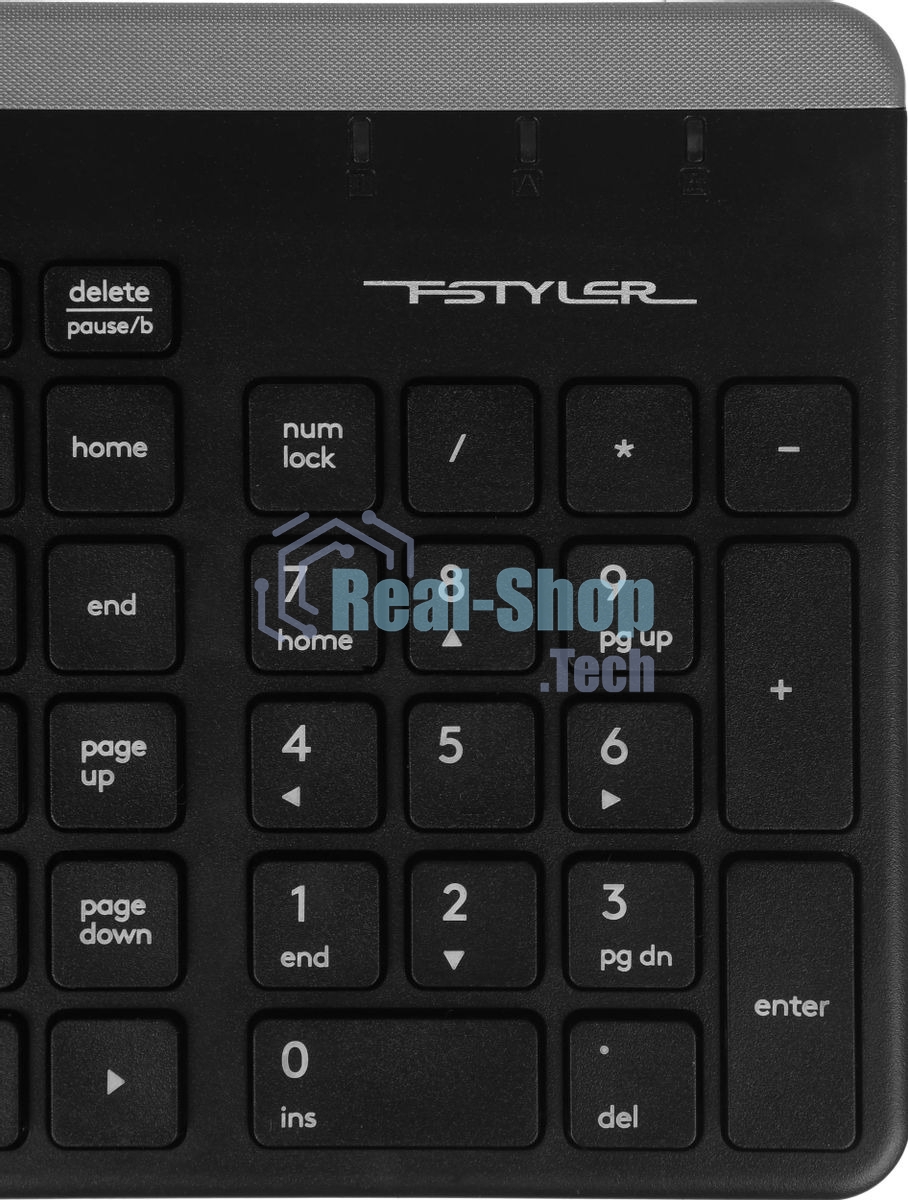 Комплект клавиатура+мышь A4Tech FStyler FB2535C беспроводной, USB + Bluetooth, 2000 DPI, черный