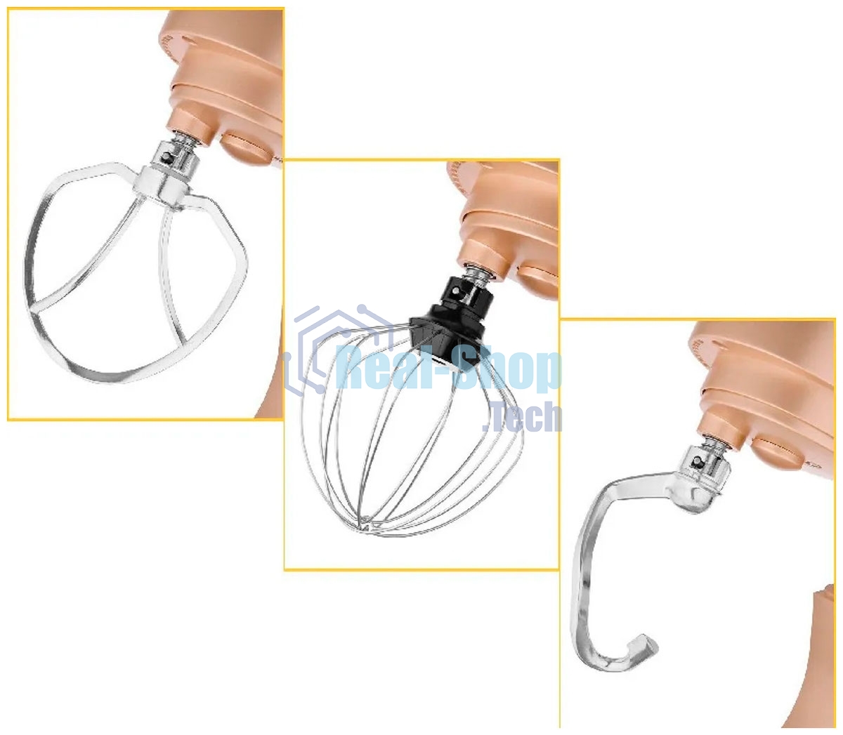 Миксер планетарный Hyundai HYM-S5551 1200Вт бежевый