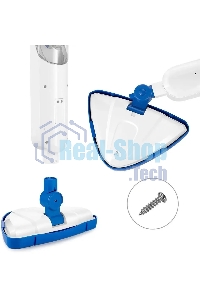 Швабра паровая Kitfort КТ-1048-3 белый/синий