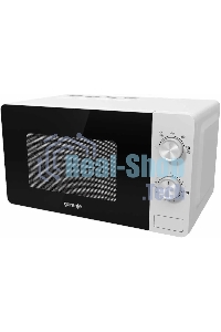 Микроволновая печь Gorenje MO20E1W белый, 20 л, 800 Вт, переключатели - поворотный механизм