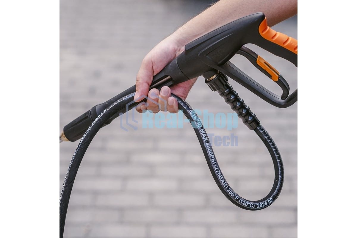 Мойка высокого давления Bort KEX-3200 2800 Вт, максимальное давление 90 бар, рабочее давление 70 бар, 20 л/мин, 47 кг, набор аксессуаров 10 шт