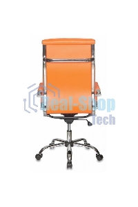 Кресло руководителя Бюрократ CH-993/orange оранжевый, искусственная кожа, крестовина хромированная