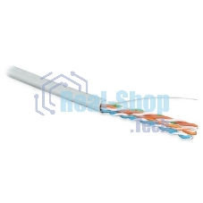 Кабель информационный Hyperline UUTP4R-C5E-S24-IN-LSZH-GY-305 cat.5e UTP 4 пары 24AWG LSZH внутренний 305м серый