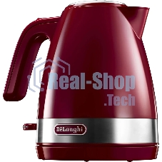 Чайник электрический DeLonghi KBLA2001.R 1.7 л, 2000 Вт, красный