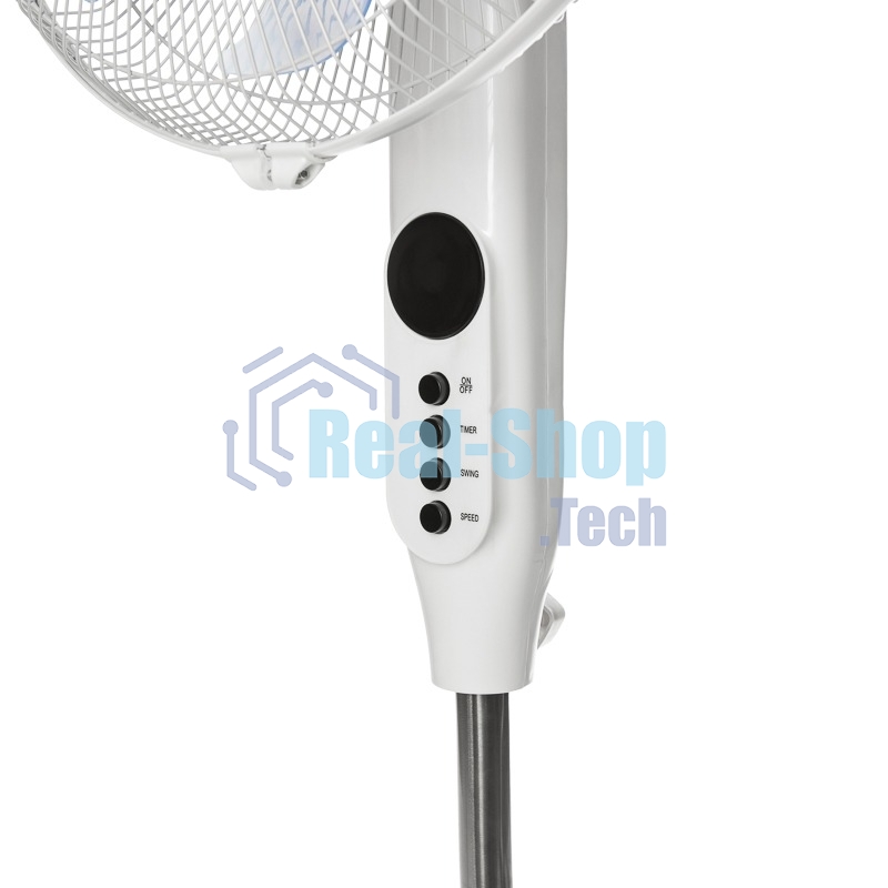 Вентилятор напольный DUX 7 лопастей, д/у управление, 50Вт белый 60-0221