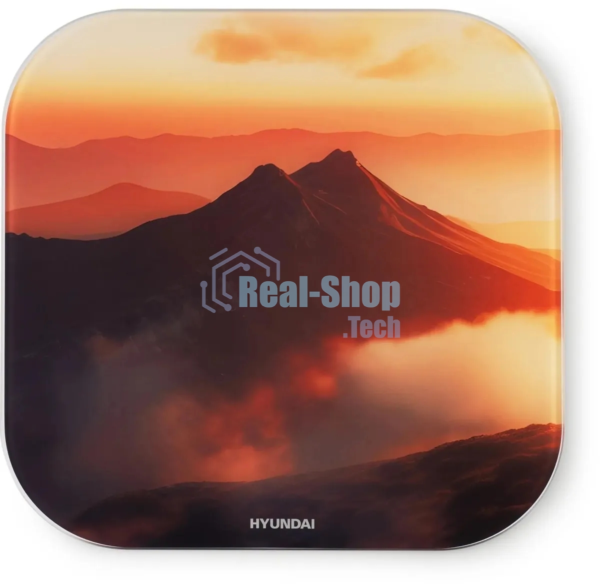 Весы напольные электронные Hyundai H-BS03981 макс.180кг оранжевый