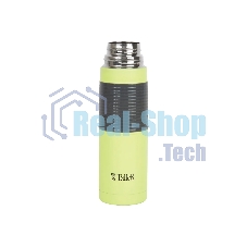 Термос TalleR TR-22403 стальной 0,5 л Lester/Лестер, зеленое матовое покрытие. Кнопочный переключ.