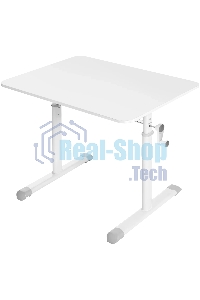 Стол офисный Defender Legend белый, 80x60 см, в63-86 см, ручной.