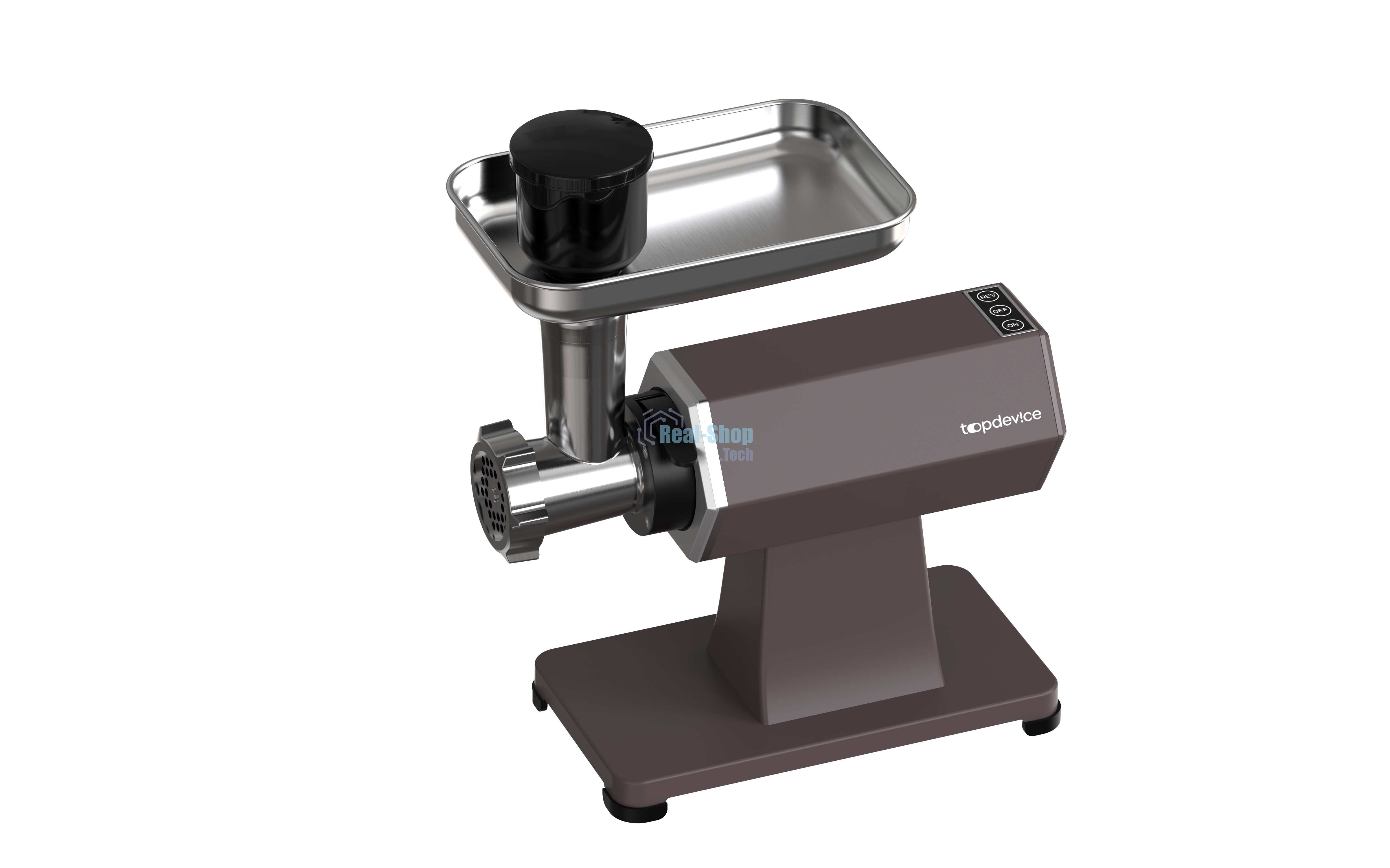 Мясорубка электрическая Topdevice TDMG101 капучиновый, 2000 Вт, 3 кг/мин, реверс, защита от перегрузки, насадки - 10
