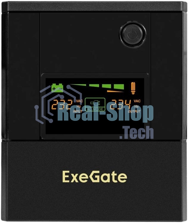 Источник бесперебойного питания ExeGate Smart LB-2200.LCD.AVR.8C13.USB / 2200 ВА / 1300 Вт / 8 x IEC 320 C13