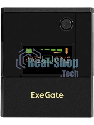 Источник бесперебойного питания ExeGate Smart LB-2200.LCD.AVR.8C13.USB / 2200 ВА / 1300 Вт / 8 x IEC 320 C13