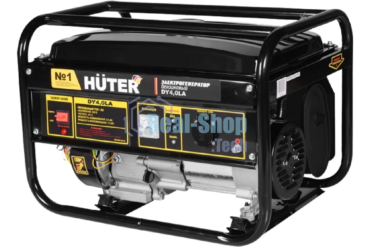 Электрогенератор бензиновый Huter DY4,0LA, 3.3 кВт, 68 дБ, 40.3 кг