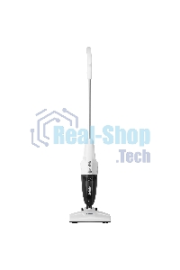 Пылесос вертикальный BBK BV2515 белый/серебро, питание от сети, 110 Вт, уборка сухая, пылесборник 0.8 л