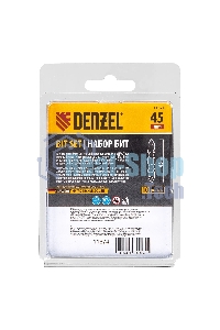 Набор бит Denzel двухстор., PH2-PH1х45 мм, сталь S2, 10 шт.