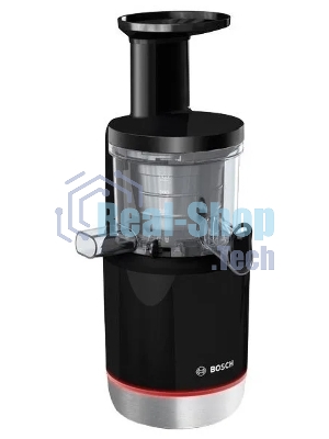 Соковыжималка Bosch MESM731M черный, шнековая вертикальная, 150 Вт, 1000 мл, электронное, реверс