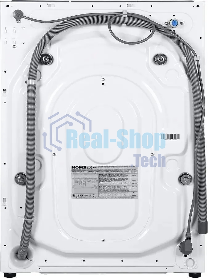 Встраиваемая стиральная машина HOMSair WMB1486WH белый, загрузка фронтальная 8 кг, 6 кг - сушка, 1400 об/мин, класс: A