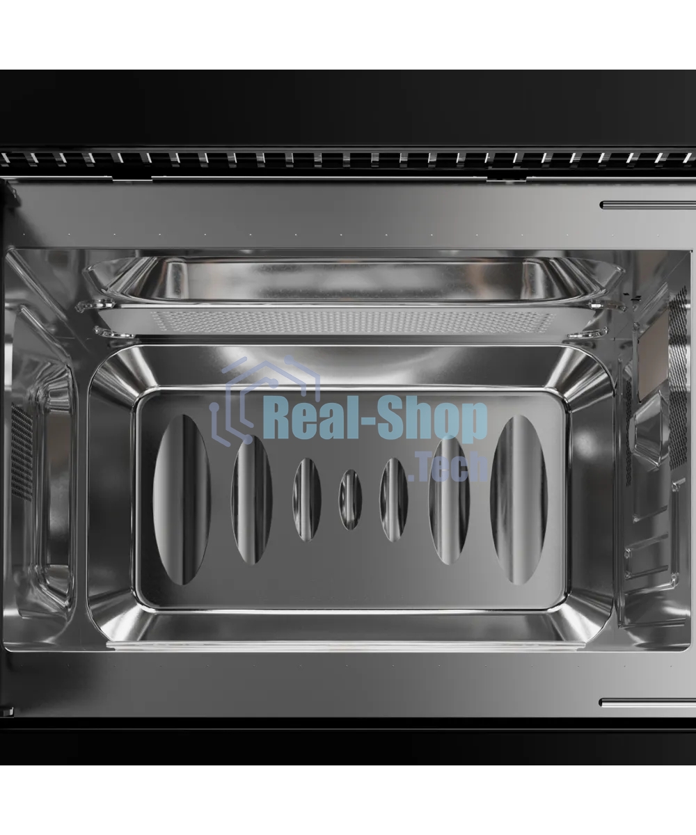 Встраиваемая микроволновая печь Kuppersberg HMW 622 B, ВхШхГ 390х595х315, объем 20 л, мощность 800 Вт, 5 уровней мощности, гриль, 6 автоматических программ, размораживание, сенсорное управление, черный