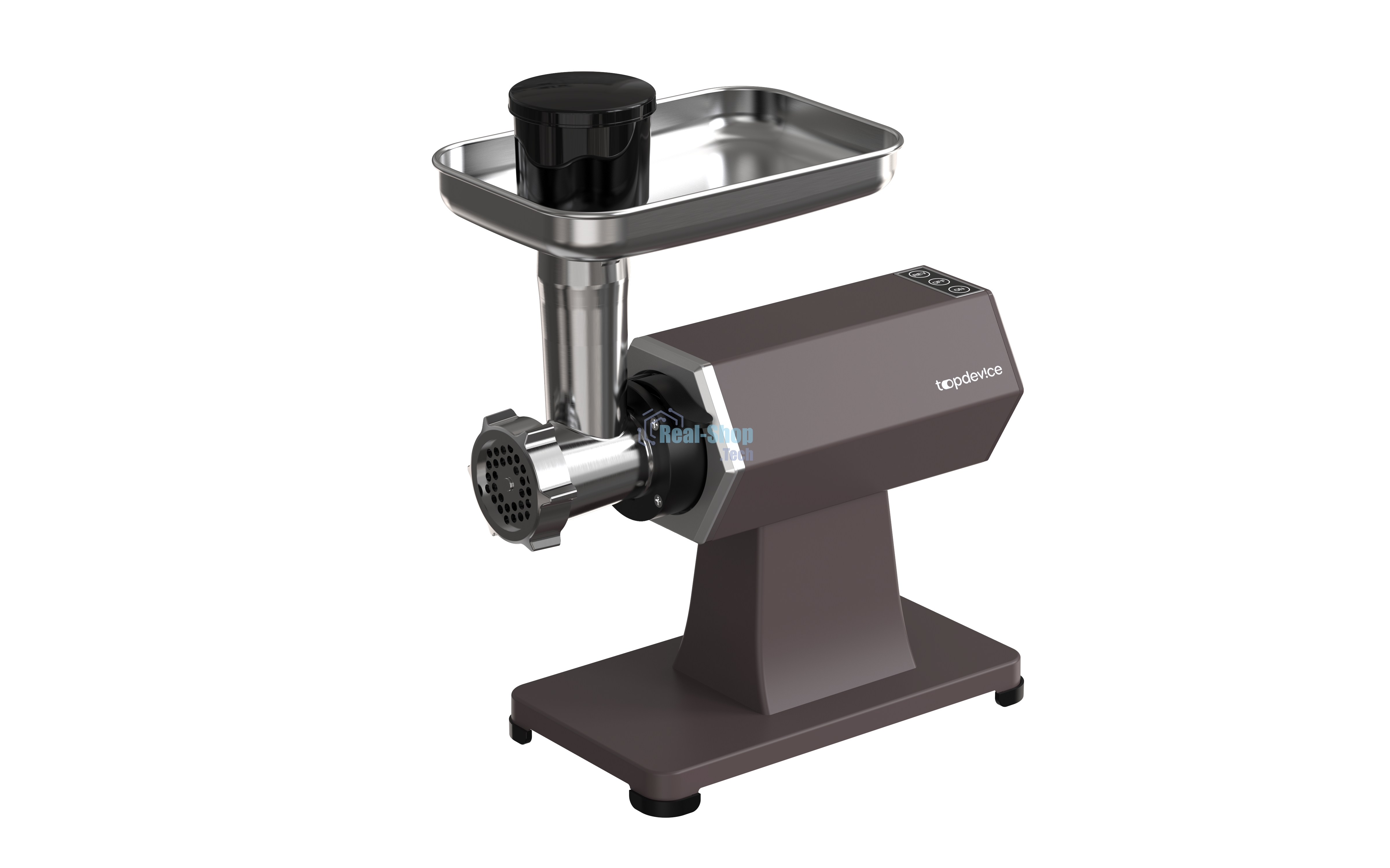 Мясорубка электрическая Topdevice TDMG101 капучиновый, 2000 Вт, 3 кг/мин, реверс, защита от перегрузки, насадки - 10