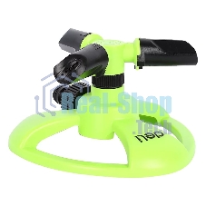 Дождеватель-разбрызгиватель круговой вращающийся 3-х сопловый Deli DL581301 2 режима распыления, площадь орошения до 310кв.м, диаметр шланга 3/4