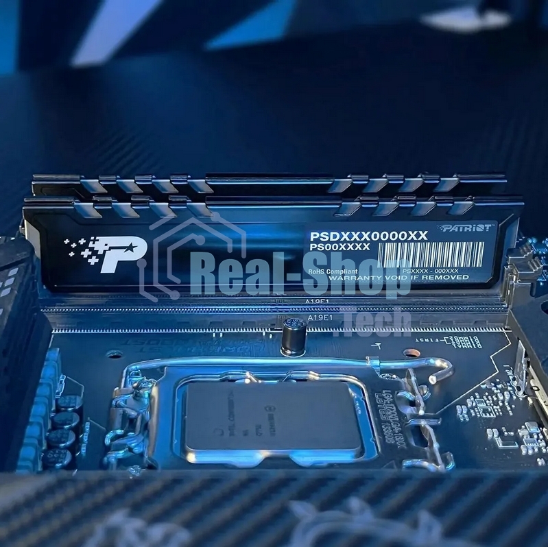Оперативная память Patriot Signature Premium, DDR5, 32GB (2x16 GB), 4800 MHz, CL40, DIMM, радиатор, черный