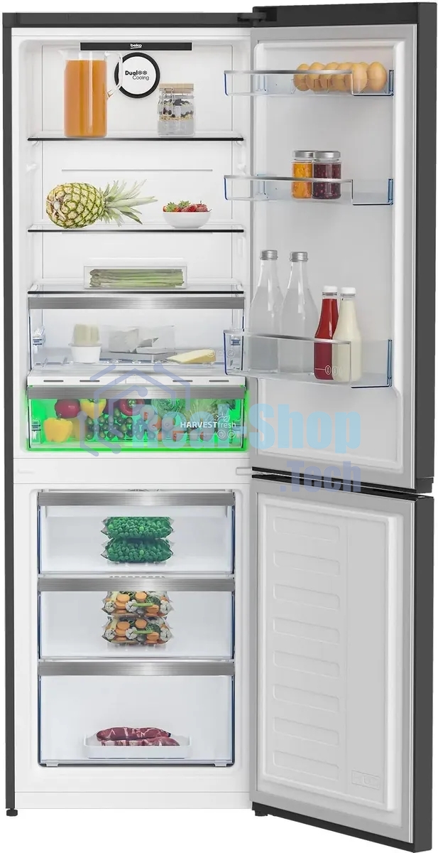 Холодильник Beko B5RCNK363ZWB черный двухкамерный 220/100 л морозилка снизу, Total No Frost