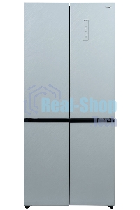 Холодильник Бирюса CD 496 TWG текстурированное белое стекло трехкамерный 334/162л морозилка снизу, NoFrost, Side by Side