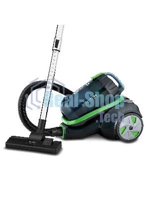 Пылесос Vitek VT-8130 черный/зеленый, 450/2200 Вт, уборка сухая, пылесборник контейнер, 3,5 л