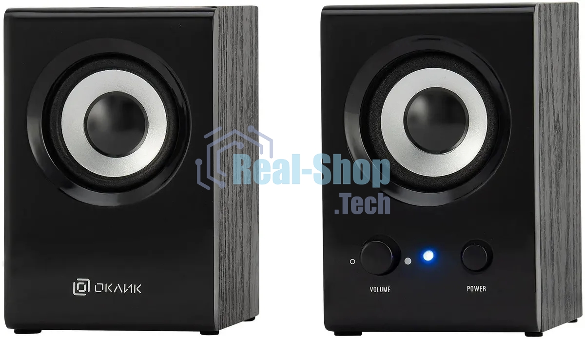 Акустическая система Oklick OK-160 2.0 черный 6Вт