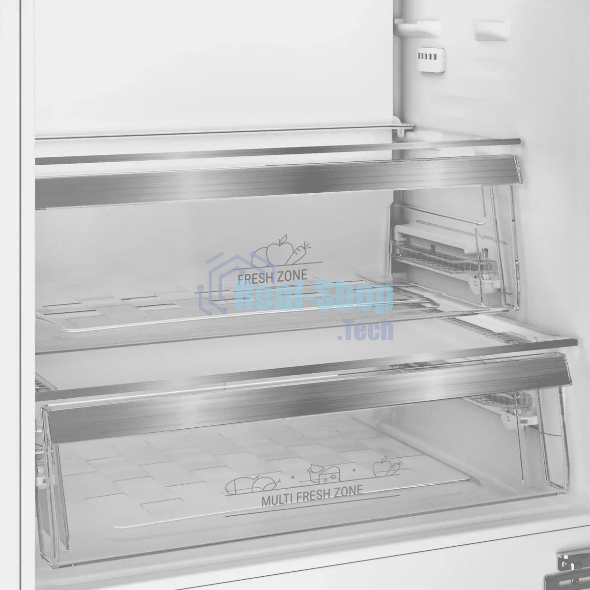 Встраиваемый холодильник Hotpoint HBT 400I белый двухкамерный 280/75л морозилка снизу