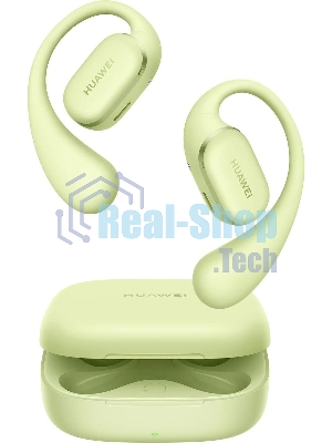 Наушники TWS Huawei FreeArc (Moose-T00) зеленый, открытые (накладные с дужкой), Bluetooth, до 7 ч