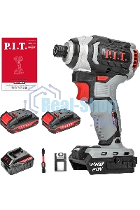 Винтоверт P.I.T. PSD20H-170A/2 аккум. патрон:держатель бит 1/4