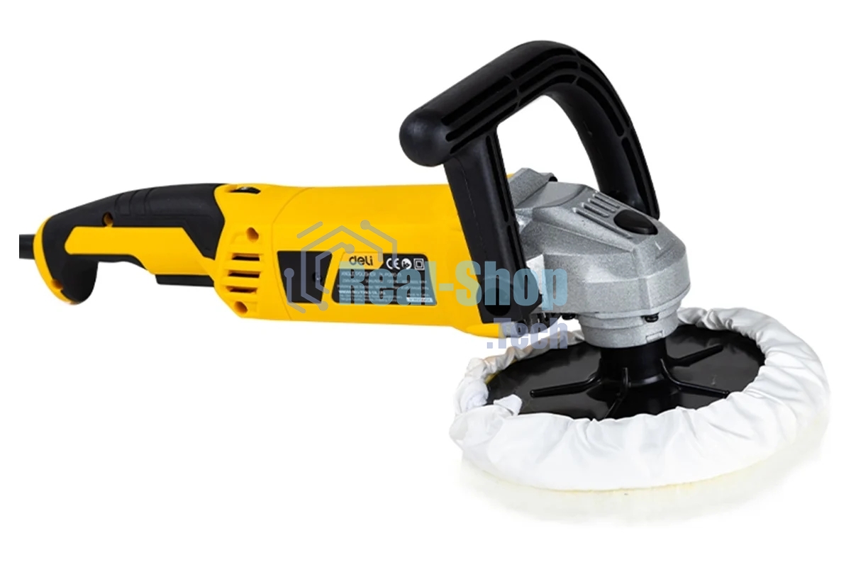 Шлифмашина полировальная сетевая Deli DL-PG180-E1, 1200 Вт, 180 мм, 800-3600 об/мин