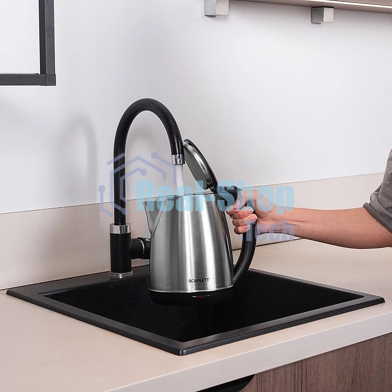 Чайник электрический Scarlett SC-EK21S34 нерж. сталь