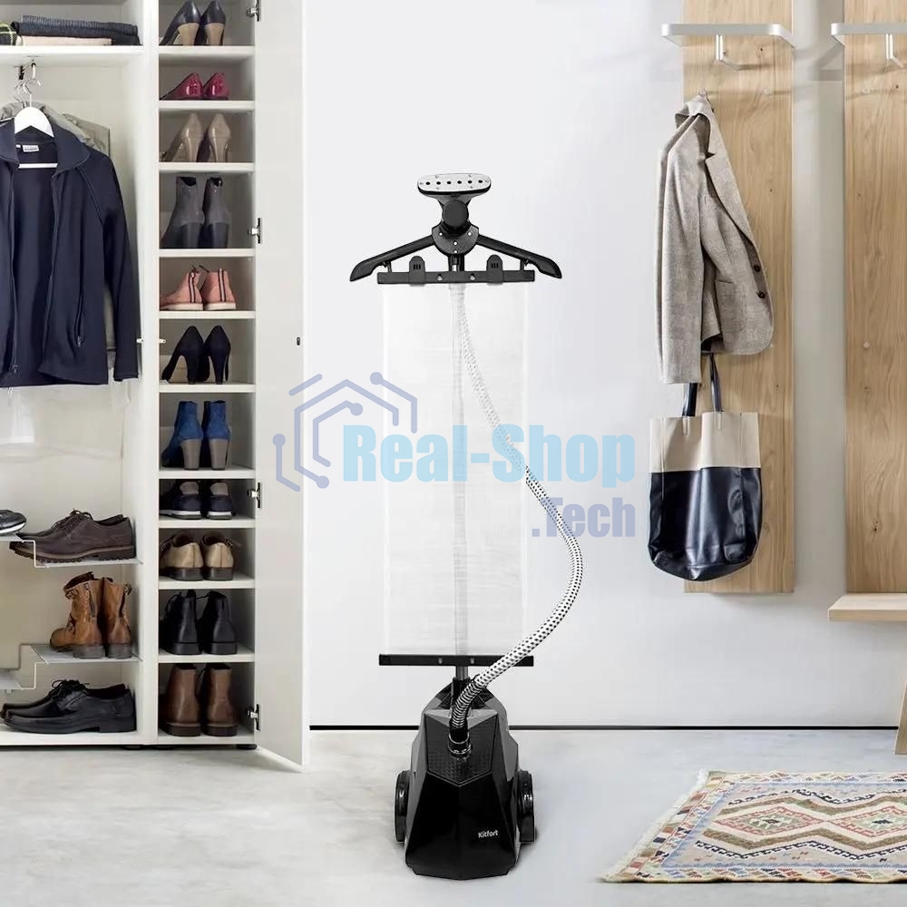 Отпариватель Kitfort KT-970 черный, 2350 Вт, 50 г/мин, 3800 мл