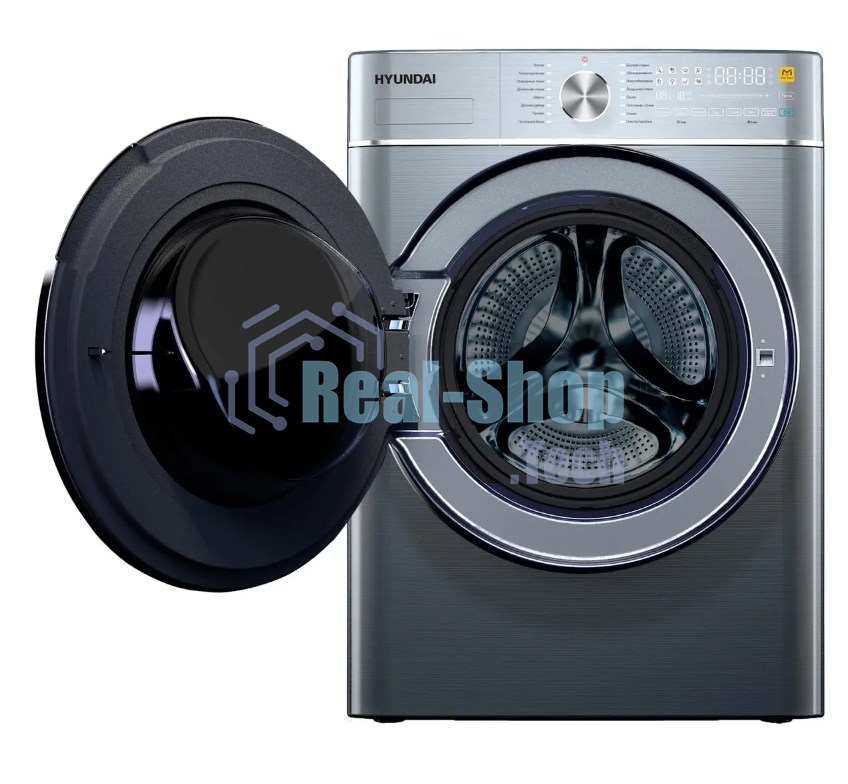 Стиральная машина Hyundai WMD9413 серебристый, загр. фронтальная макс.: 10 кг 1400 об/мин класс: В