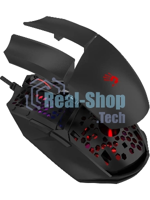Мышь проводная A4Tech Bloody W65 Max Mini черный, 12000 dpi, USB, кнопки - 9