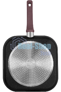 Сковорода-гриль Rondell Fest RDA-1525 квадратная 26 см, покрытие: Xylan Plus ручка несъемная (без крышки) черный
