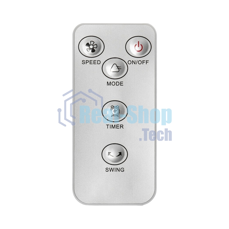 Вентилятор напольный DUX 7 лопастей, д/у управление, 50Вт белый 60-0221