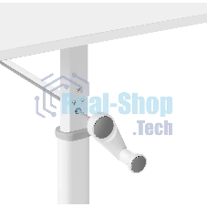 Стол офисный Defender Legend белый, 80x60 см, в63-86 см, ручной.