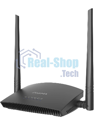 Роутер беспроводной Digma DWR-N301 N300 10/100BASE-TX черный (упак.:1шт)